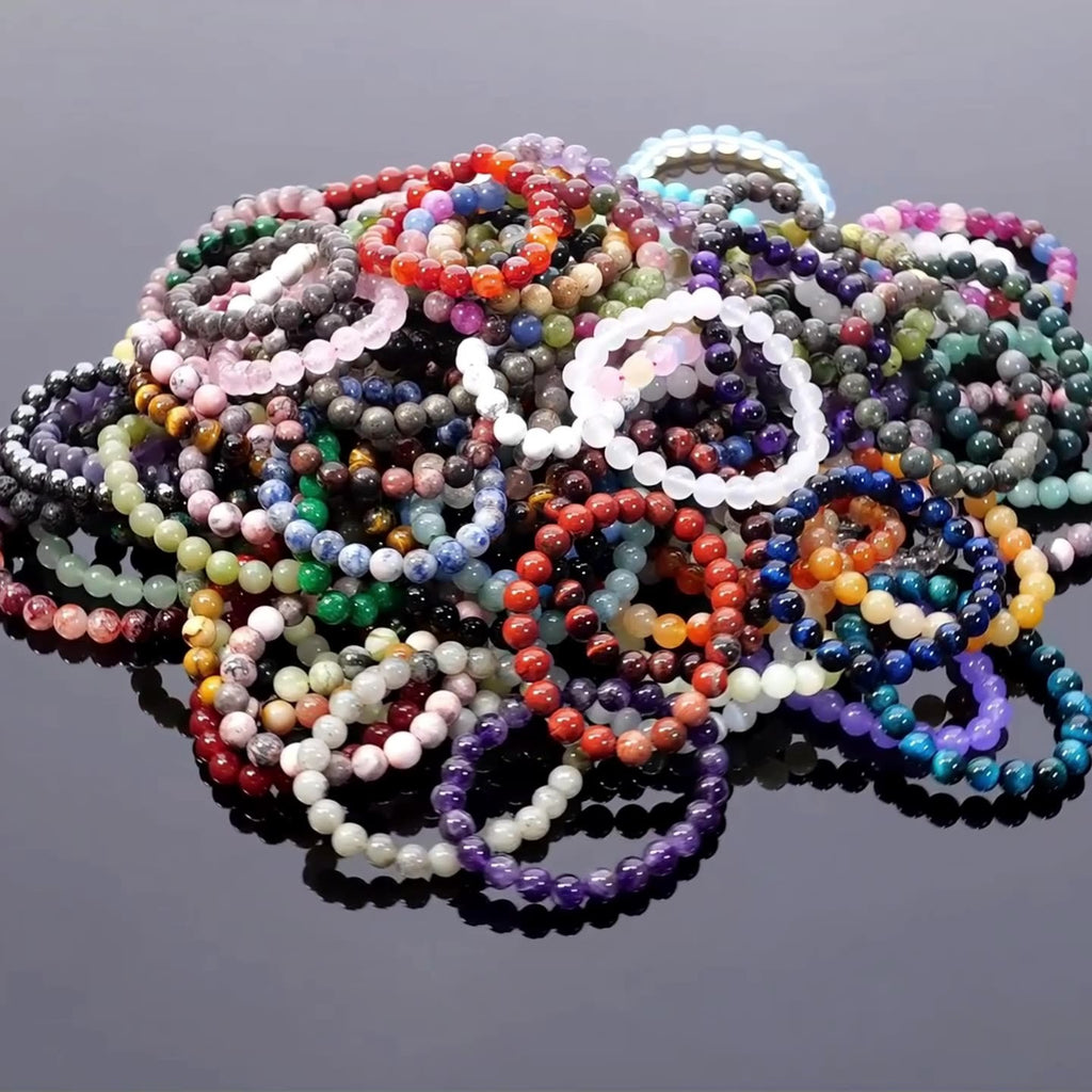 Natural Stone Quartz Healing Beads Bracelet