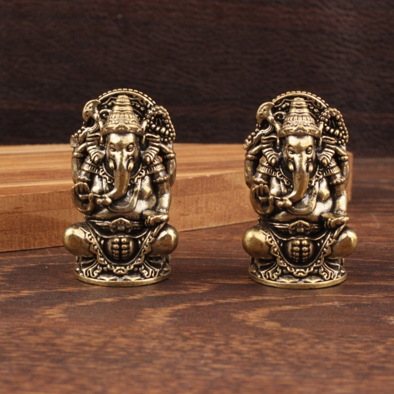 Ganesh Ganpati Elephant Statue Wealth Home Decor