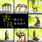 Mini Meditation Buddha Metal Monk Serenity Home Decoration