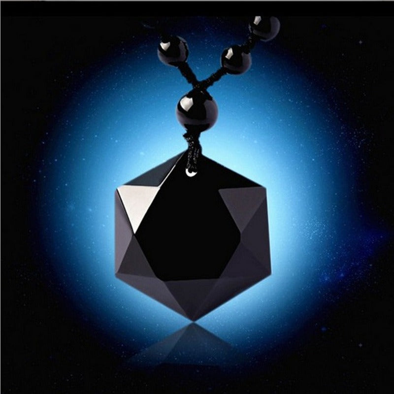 Black Obsidian Talisman - Necklace for Protection