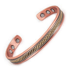 Magnetic Copper Balance Adjustable Cuff Bracelet Bangle Ring