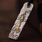 Making A Fortune Chinese Character Copper Coin Wealth Necklace Pendant