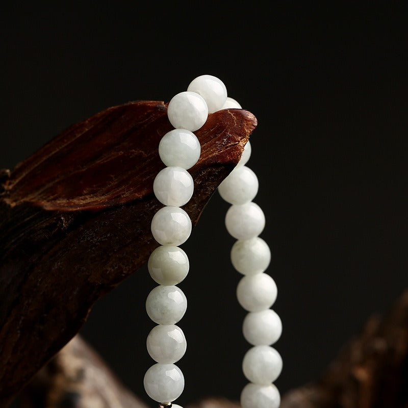 Natural White Jade Luck Bracelet