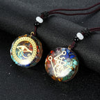 Chakra Orgonite Necklace - Balances Orgone Energy & EMF Protection