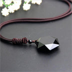 Black Obsidian Talisman - Necklace for Protection