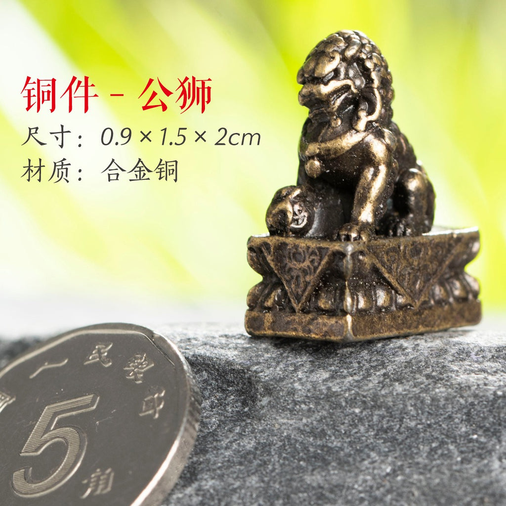 Mini Meditation Buddha Metal Monk Serenity Home Decoration