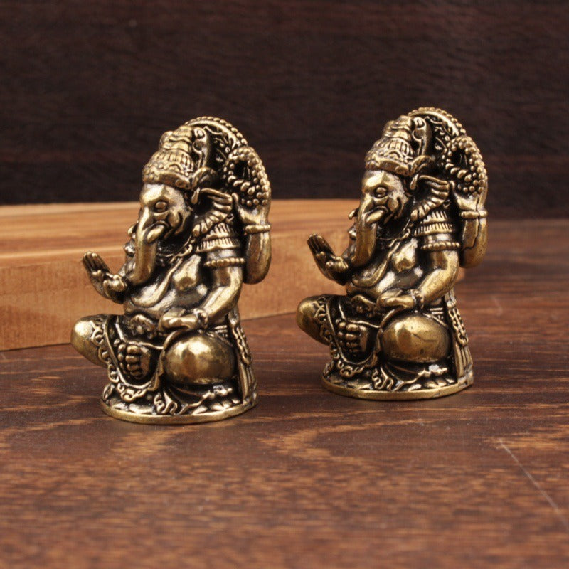 Ganesh Ganpati Elephant Statue Wealth Home Decor