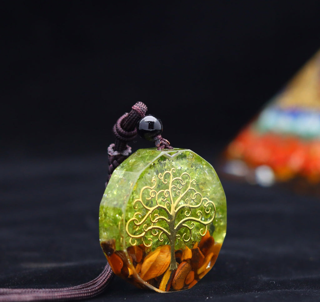 Tree of Life Orgonite Necklace - Energy Protection