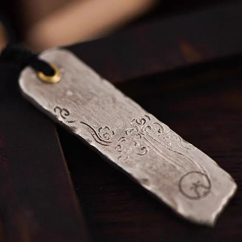 Making A Fortune Chinese Character Copper Coin Wealth Necklace Pendant