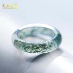 Moss Agate Healing Balance Ring