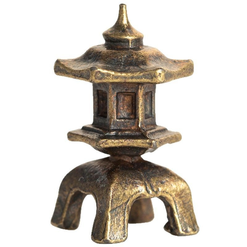 Mini Meditation Buddha Metal Monk Serenity Home Decoration