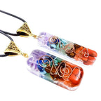 7 Chakra Orgone Necklace - Energy Healing & EMF Protection