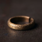 Tibetan Vintage Texture Design Copper Luck Couple Ring