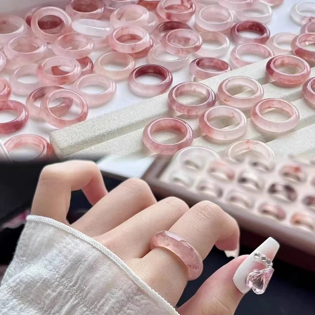 Moss Agate Healing Balance Ring