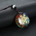 Chakra Orgonite Necklace - Balances Orgone Energy & EMF Protection