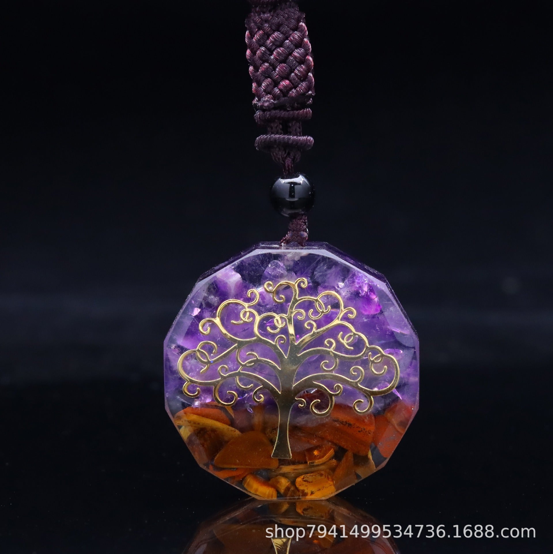 Tree of Life Orgonite Necklace - Energy Protection
