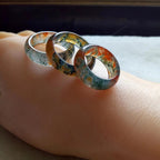 Moss Agate Healing Balance Ring
