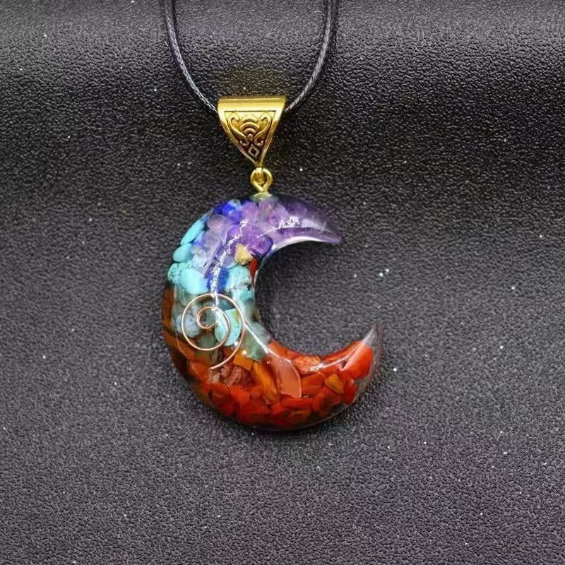 7 Chakra Orgone Necklace - Energy Healing & EMF Protection