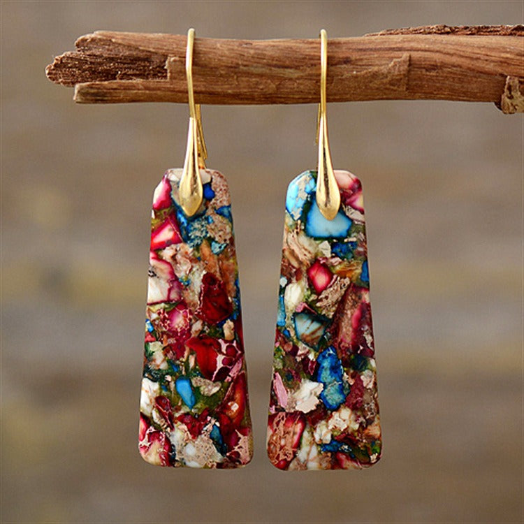 Emperor Stone Healing Crystal Earrings