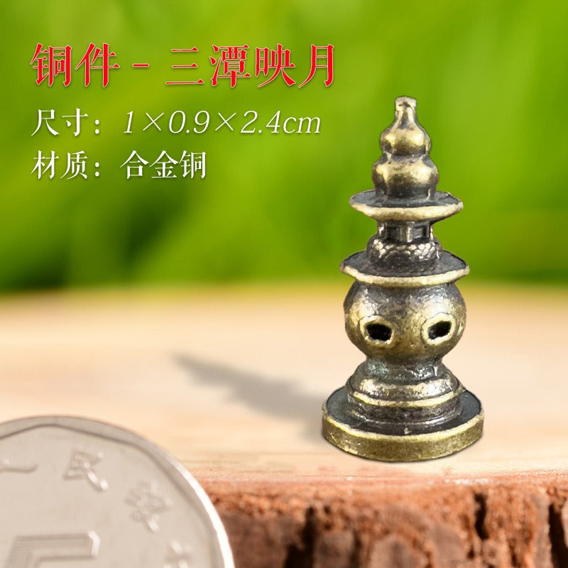 Mini Meditation Buddha Metal Monk Serenity Home Decoration