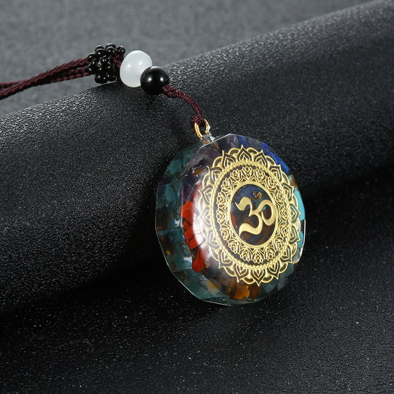 Chakra Orgonite Necklace - Balances Orgone Energy & EMF Protection