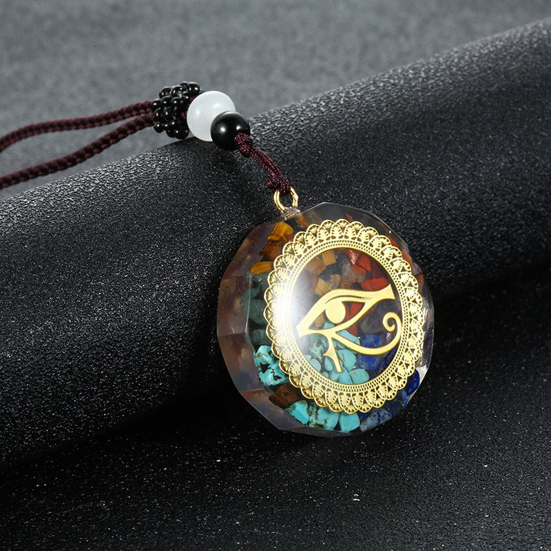 Chakra Orgonite Necklace - Balances Orgone Energy & EMF Protection