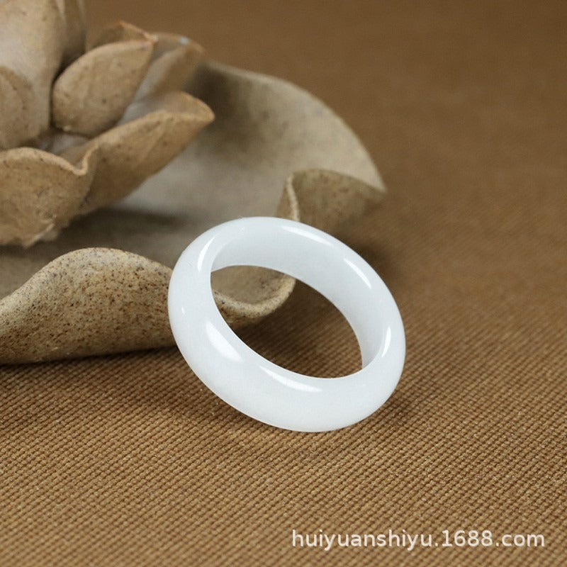 Moss Agate Healing Balance Ring