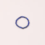 Natural Tridacna Stone Lovely Cat 14K Gold Plated Blessing Ring