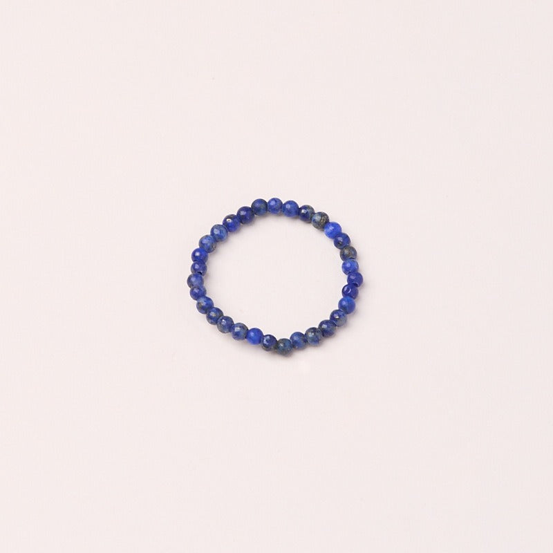 Natural Tridacna Stone Lovely Cat 14K Gold Plated Blessing Ring