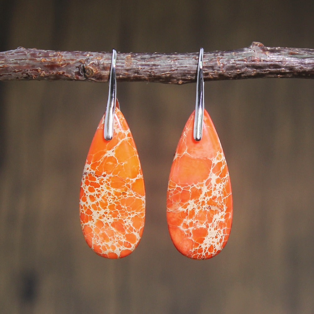 Emperor Stone Healing Crystal Earrings