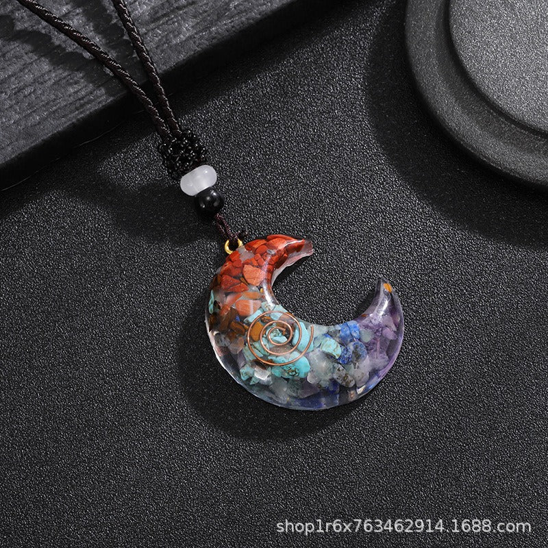 Chakra Orgonite Necklace - Balances Orgone Energy & EMF Protection