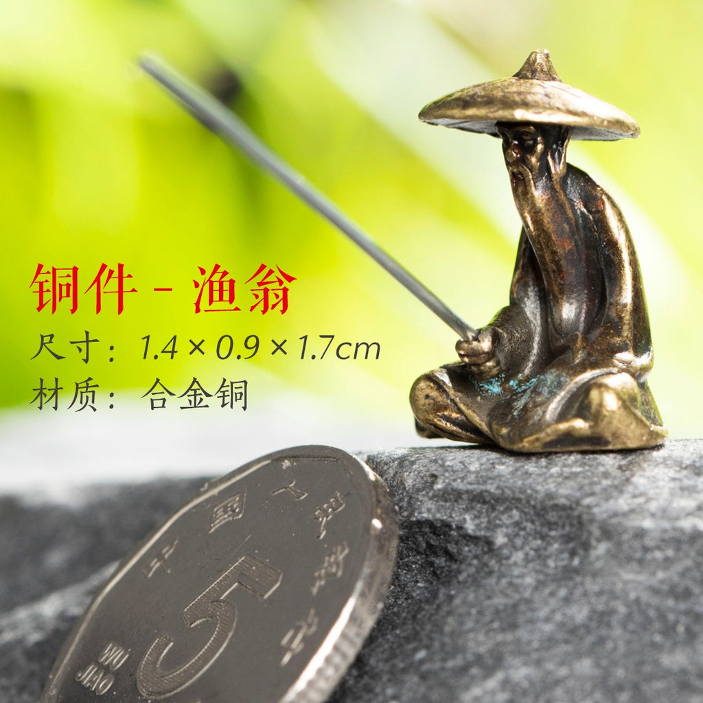 Mini Meditation Buddha Metal Monk Serenity Home Decoration