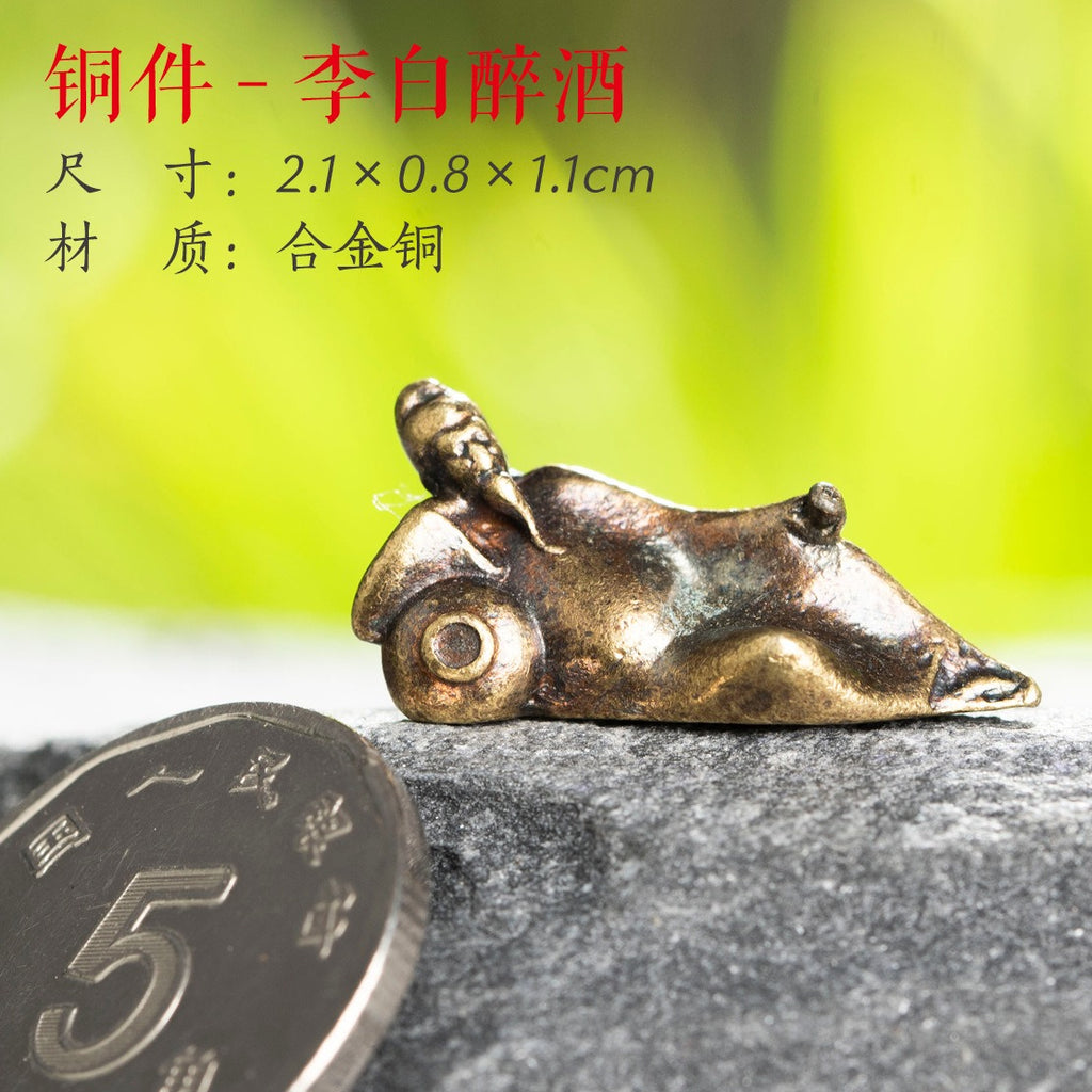 Mini Meditation Buddha Metal Monk Serenity Home Decoration