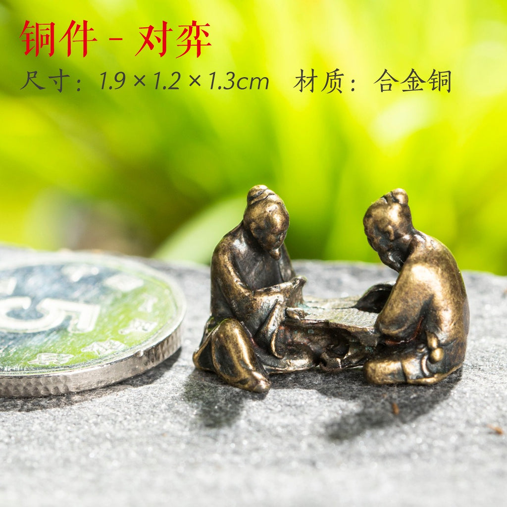 Mini Meditation Buddha Metal Monk Serenity Home Decoration