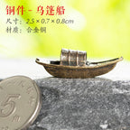 Mini Meditation Buddha Metal Monk Serenity Home Decoration