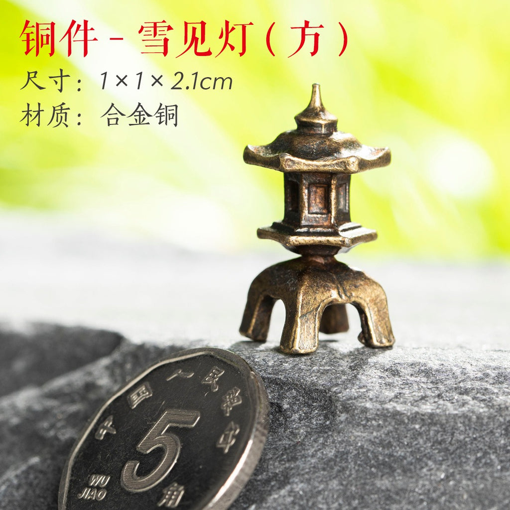 Mini Meditation Buddha Metal Monk Serenity Home Decoration