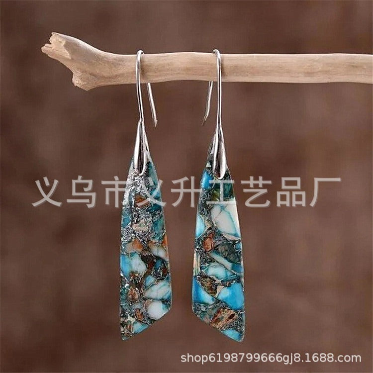 Emperor Stone Healing Crystal Earrings
