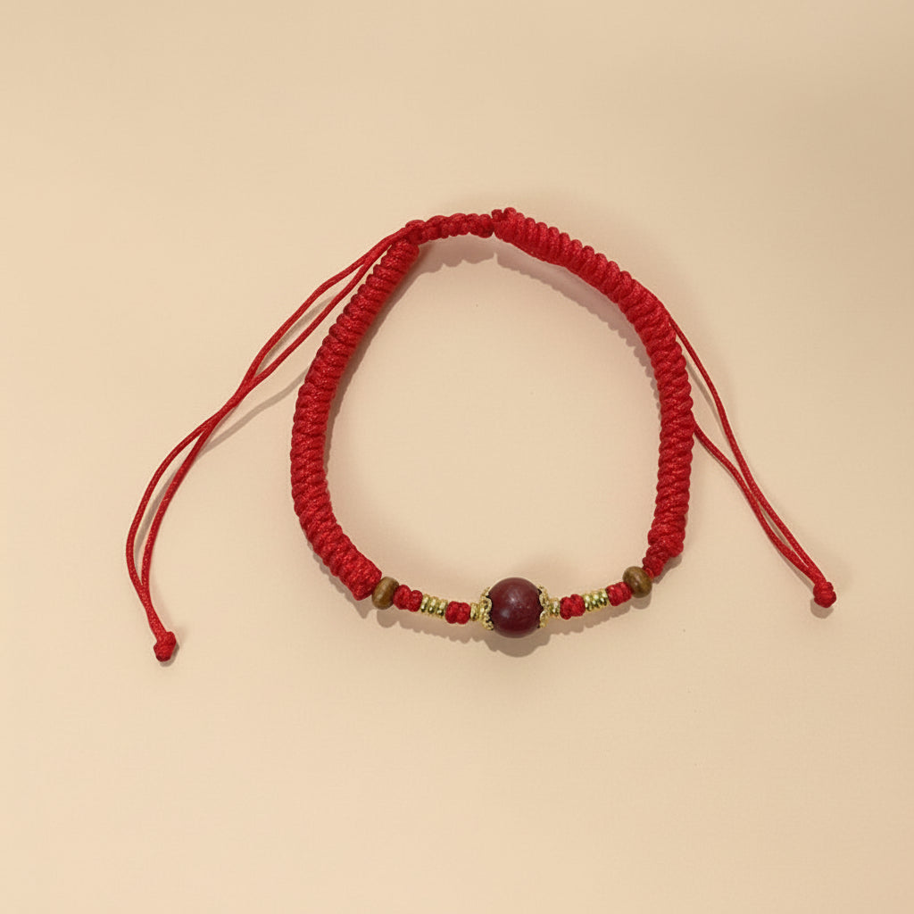 Single Floral Braided Bracelet