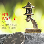 Mini Meditation Buddha Metal Monk Serenity Home Decoration