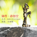 Mini Meditation Buddha Metal Monk Serenity Home Decoration
