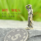 Mini Meditation Buddha Metal Monk Serenity Home Decoration