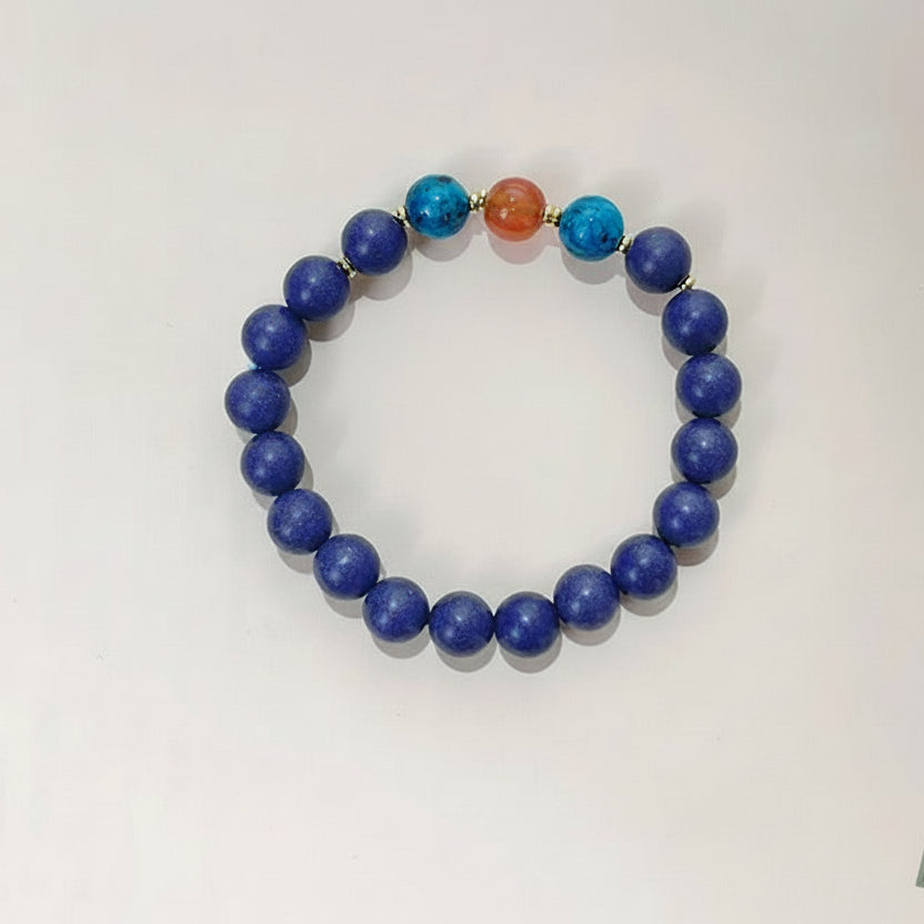 Purple Aura East Arrival Hexiang Bead Bracelet