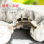 Mini Meditation Buddha Metal Monk Serenity Home Decoration