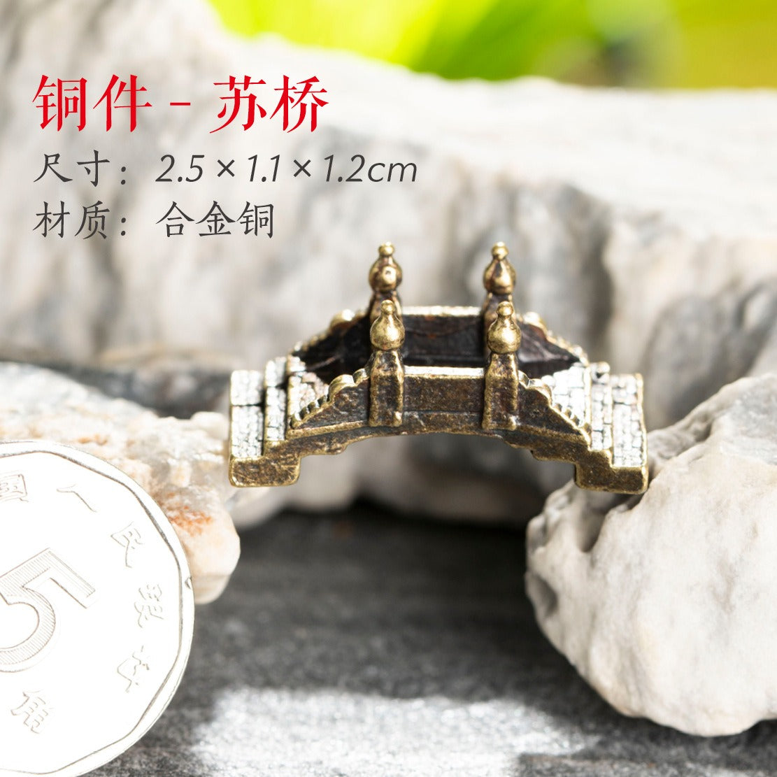 Mini Meditation Buddha Metal Monk Serenity Home Decoration