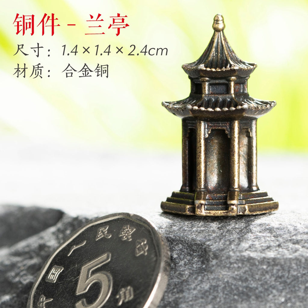 Mini Meditation Buddha Metal Monk Serenity Home Decoration