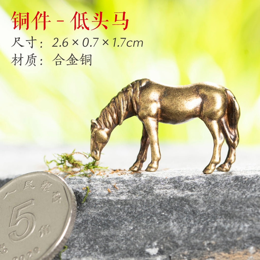 Mini Meditation Buddha Metal Monk Serenity Home Decoration