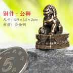 Mini Meditation Buddha Metal Monk Serenity Home Decoration