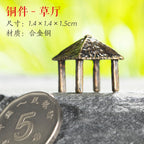 Mini Meditation Buddha Metal Monk Serenity Home Decoration