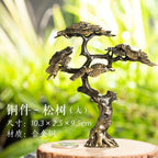 Mini Meditation Buddha Metal Monk Serenity Home Decoration