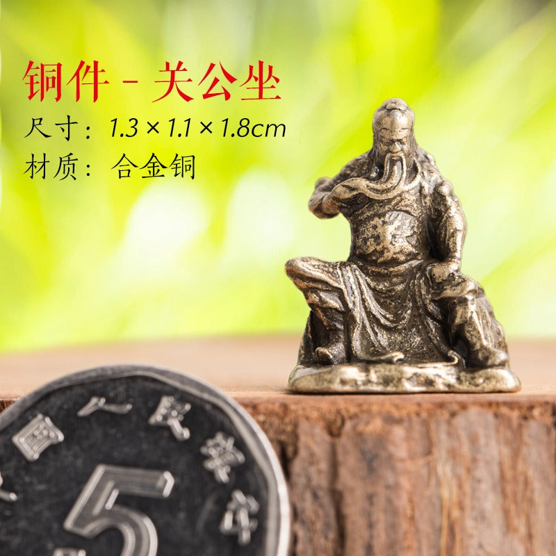 Mini Meditation Buddha Metal Monk Serenity Home Decoration